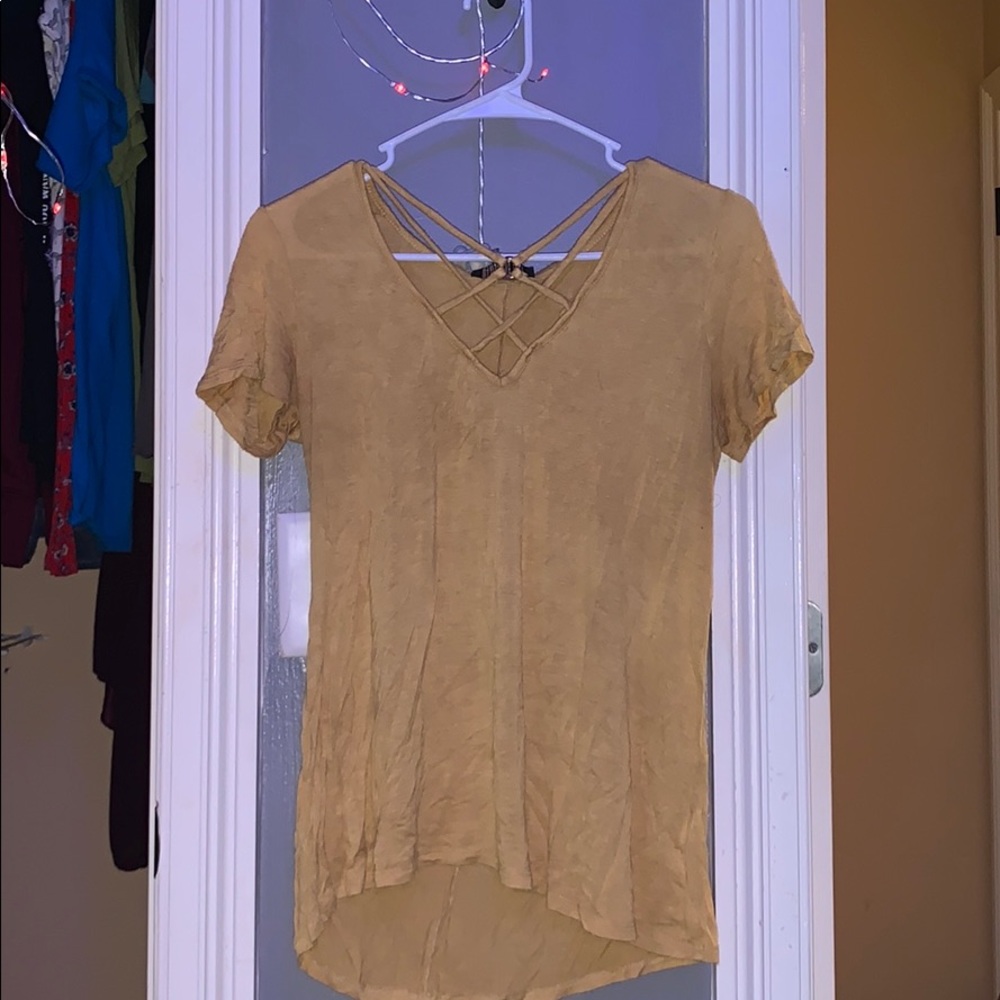 West coast love mustard yellow shirt